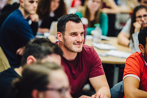 Photo of student in a lecture